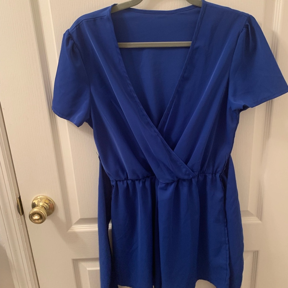 Royal blue romper